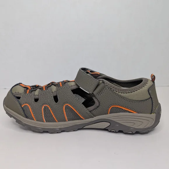 Merrell Hydro H2O Sandals Boy's Size 5 Gray & Orange - Picture 5 of 14